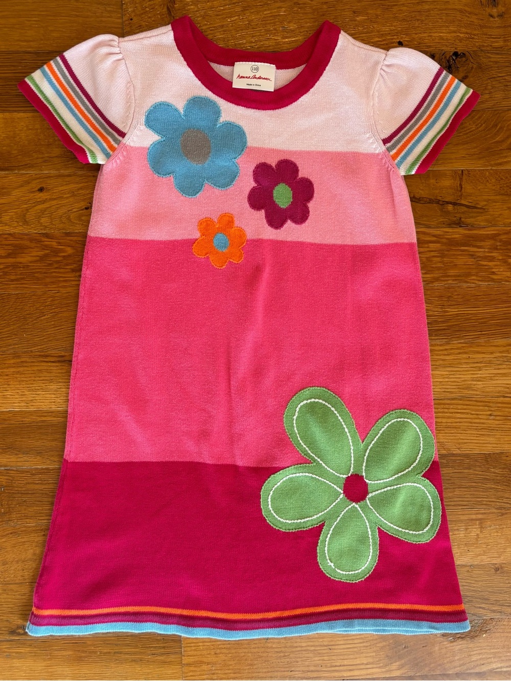 Hanna Andersson 5T Flower Sweater Dress
